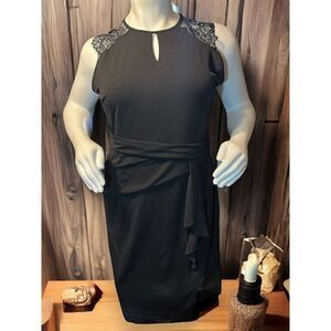 GRACE KARIN Women Work Business Cocktail Black Pencil Dress Sz 2XL